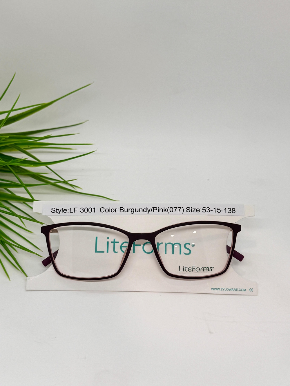 LiteForms LF 3001 Eyeglasses – Burgundy & Pink Frames /Size 53-15-138/NWT